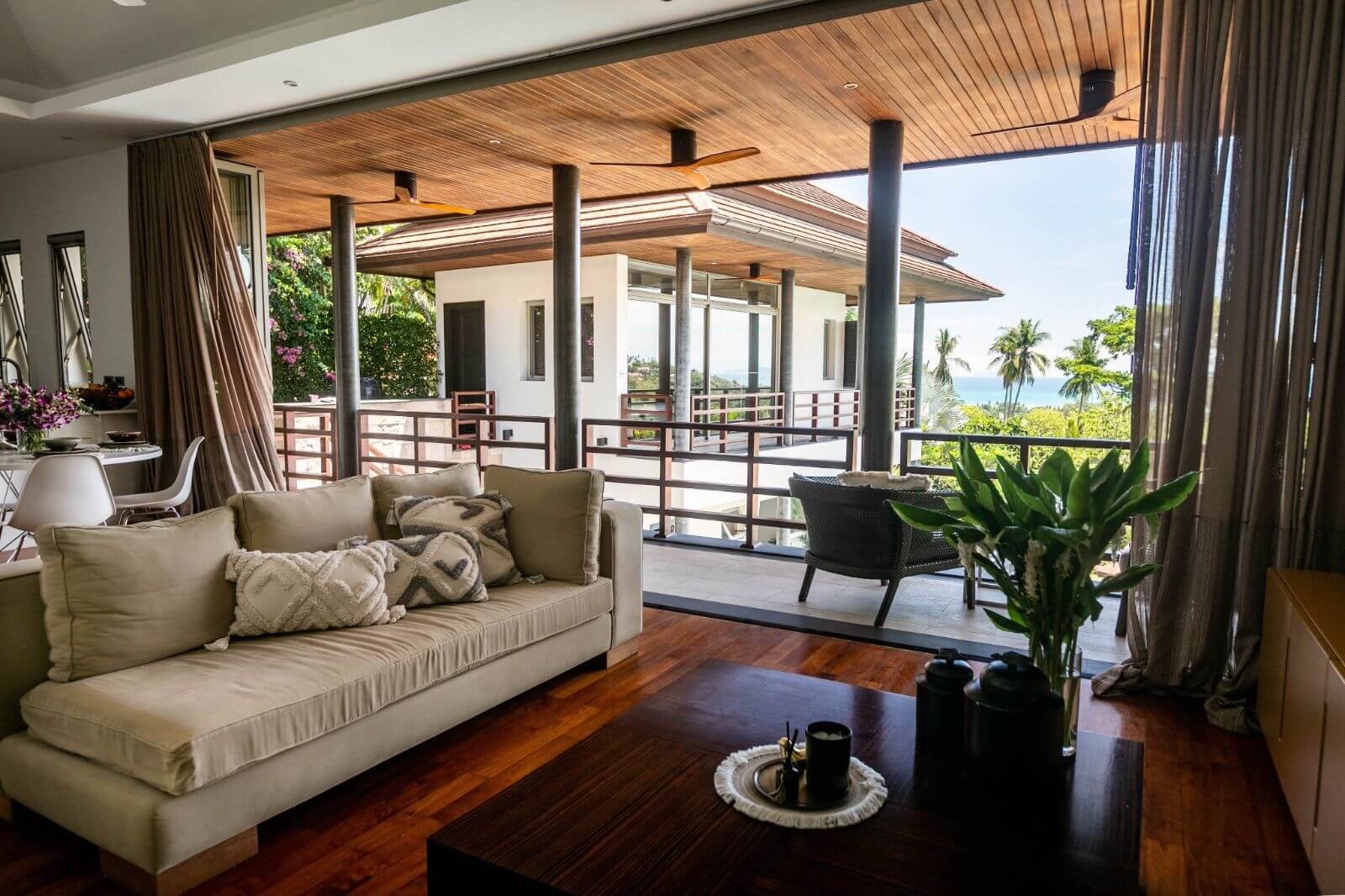 VILS-0059 - Atmospheric tropical 3-bedroom sea view villa with large private pool in Bang Por
