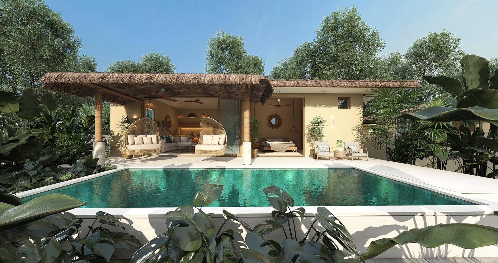 VILS-0082: Ready 2-bedroom bali style villas with private pool in Bophut
