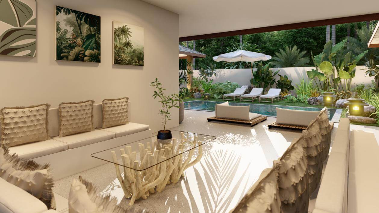 VILS-0044 - Off-plan private residence with 3–4 Bedroom and private pool, walking distance to the Beach in Lamai, Koh Samui – For Sale