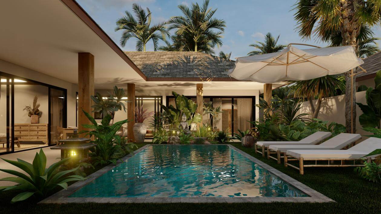 VILS-0044 - Off-plan private residence with 3–4 Bedroom and private pool, walking distance to the Beach in Lamai, Koh Samui – For Sale