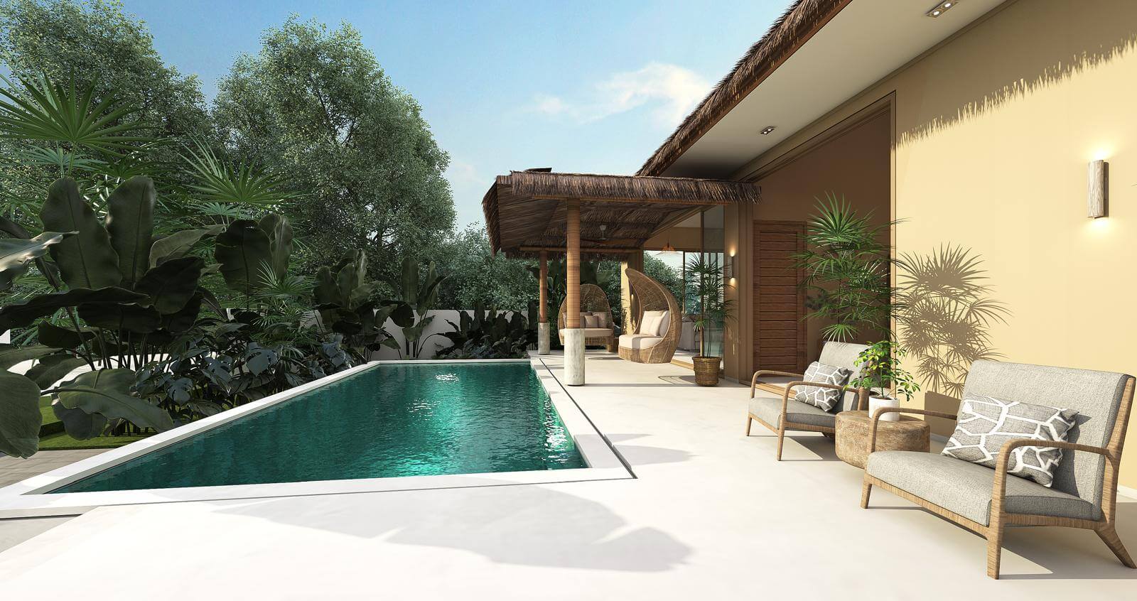 VILS-0082: Ready 2-bedroom bali style villas with private pool in Bophut