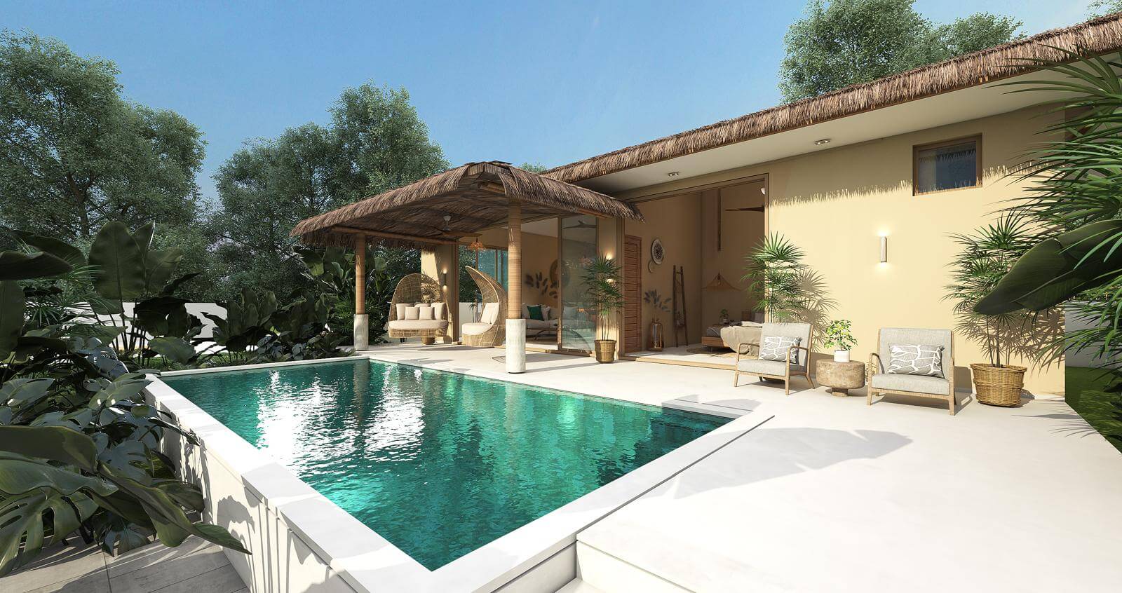 VILS-0082: Ready 2-bedroom bali style villas with private pool in Bophut