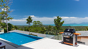 VILS-0080: Spacious 4-bedroom sea view villa with infinity pool in Maenam