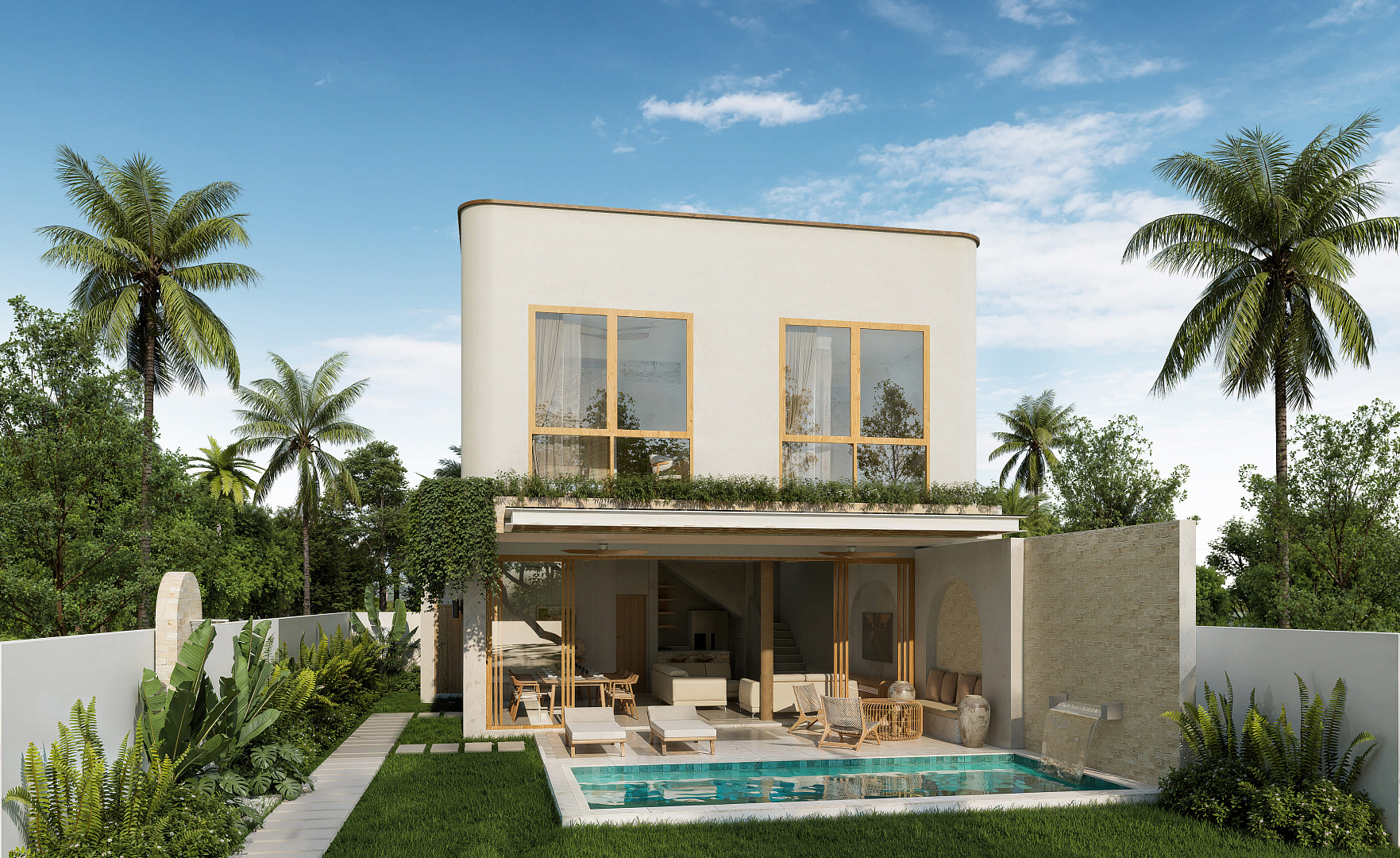VILS-0071: Off-Plan 4-Bedroom Eco Villas with Private Pool and Garden in Bangrak, Samui