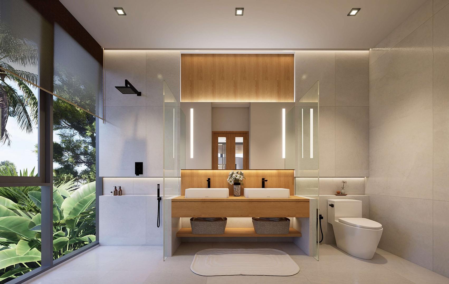 VILS-0075: Off-Plan single-stroy 3-bedroom tropical villas with private pool in Plai Laem