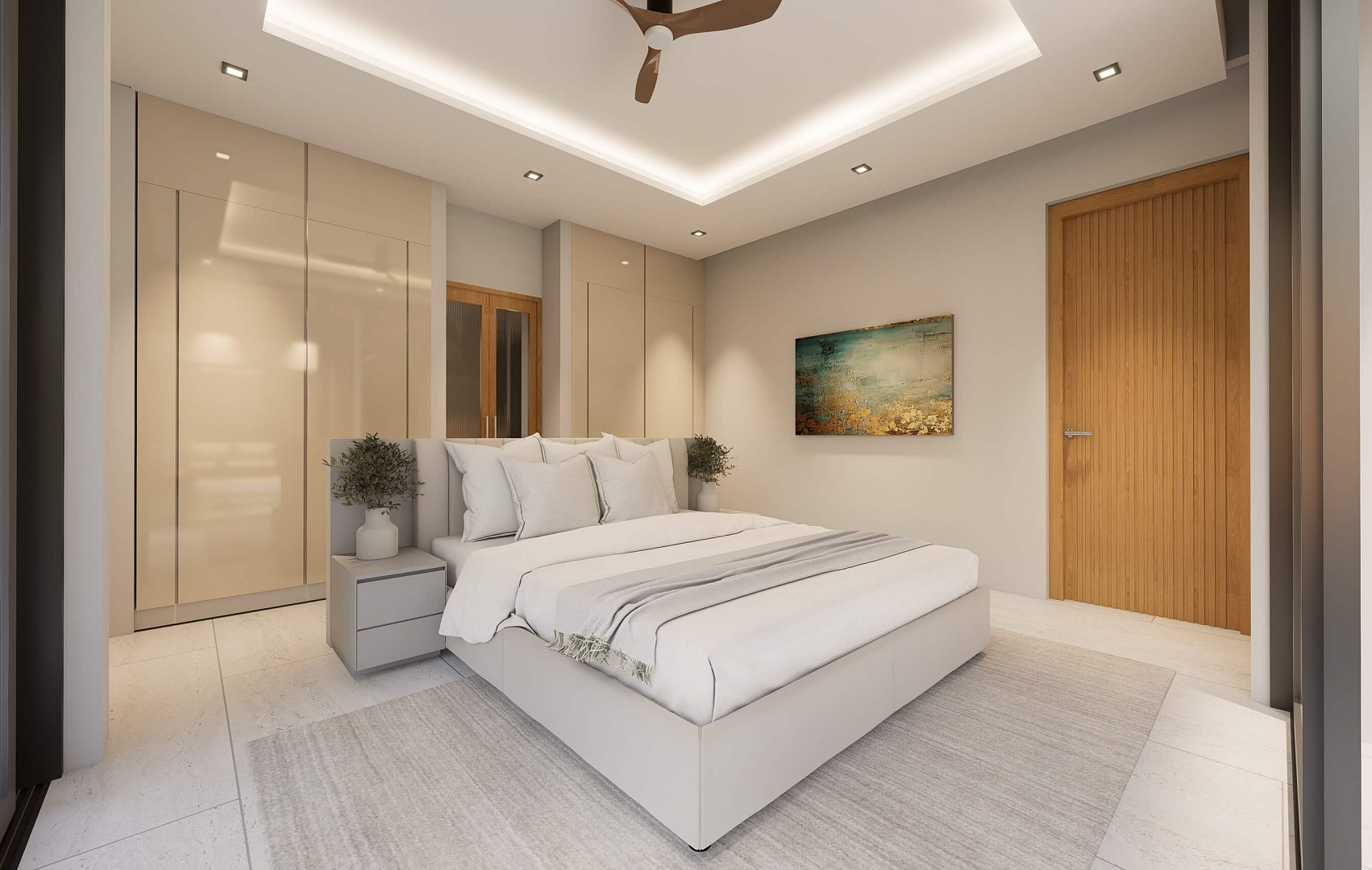 VILS-0075: Off-Plan single-stroy 3-bedroom tropical villas with private pool in Plai Laem