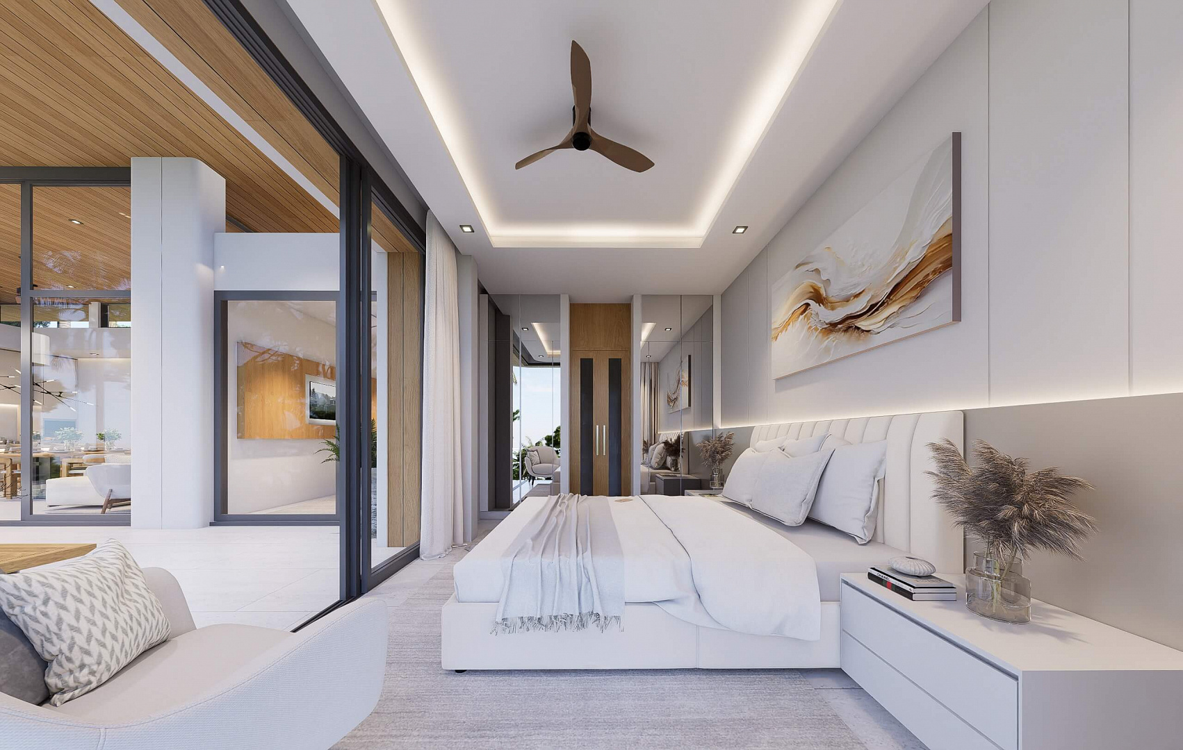 VILS-0075: Off-Plan single-stroy 3-bedroom tropical villas with private pool in Plai Laem