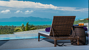 VILS-0080: Spacious 4-bedroom sea view villa with infinity pool in Maenam