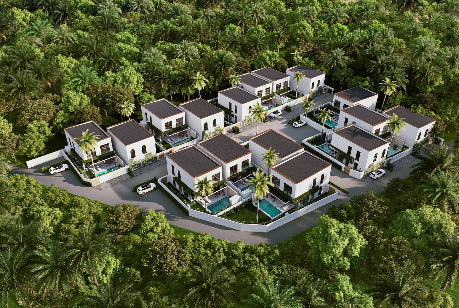 VILS-0071: Off-Plan 4-Bedroom Eco Villas with Private Pool and Garden in Bangrak, Samui