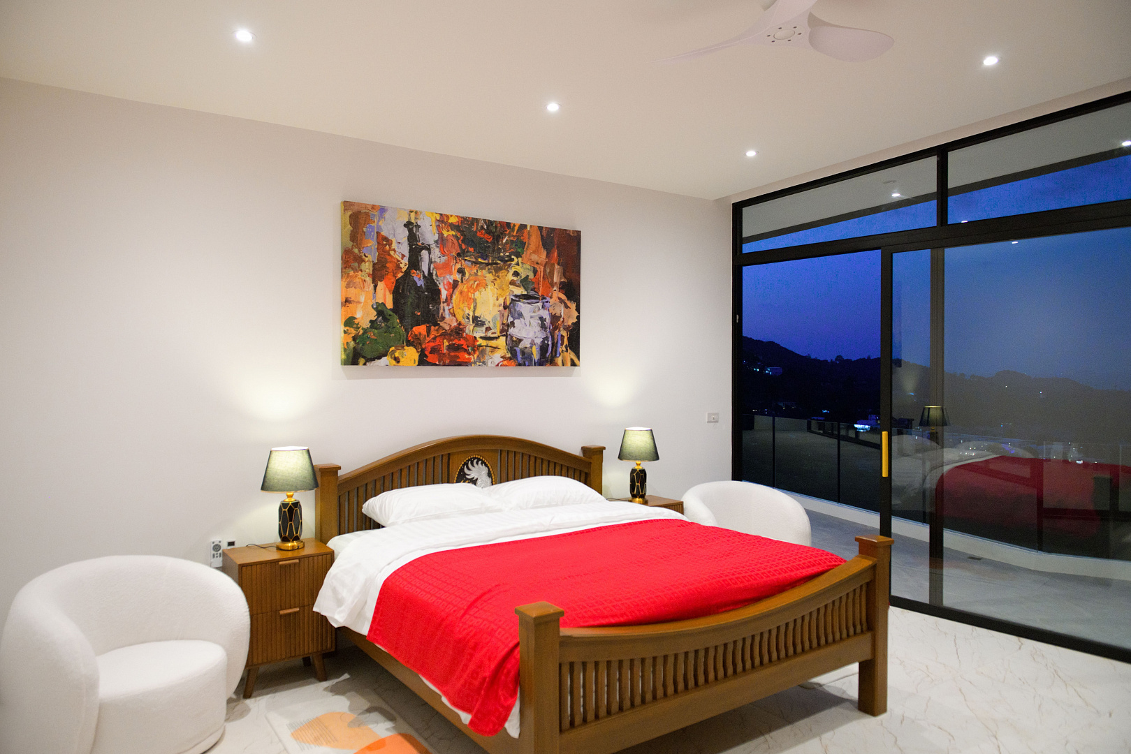 VILS-0086: Luxury 5-Bedroom Hillside Villa with Private Pool, Gym & Sauna in Bo Phut