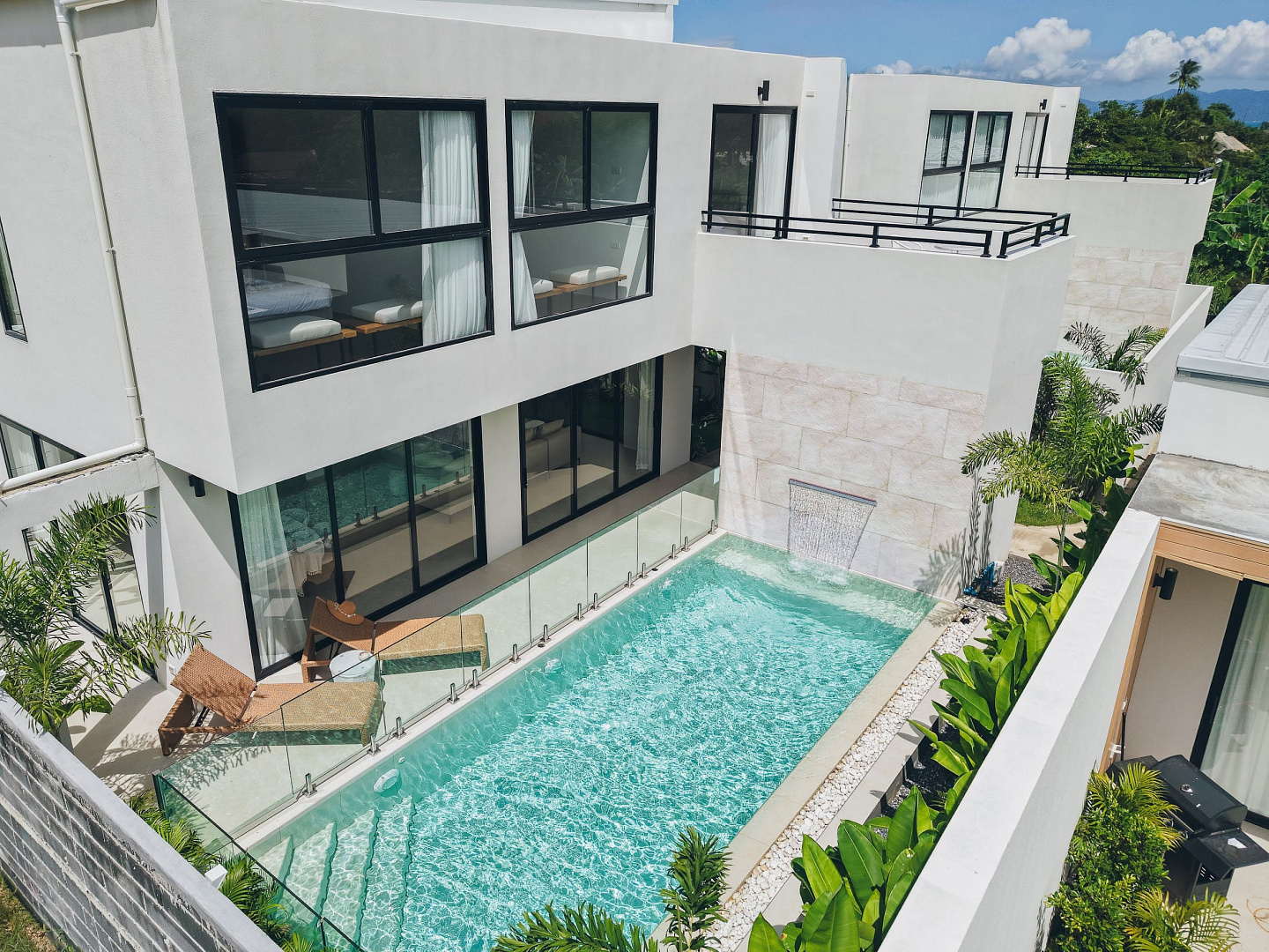 VILS-0073:Fully-fitted 3-bedroom villa with private pool and garden in Bo Phut, Samiu