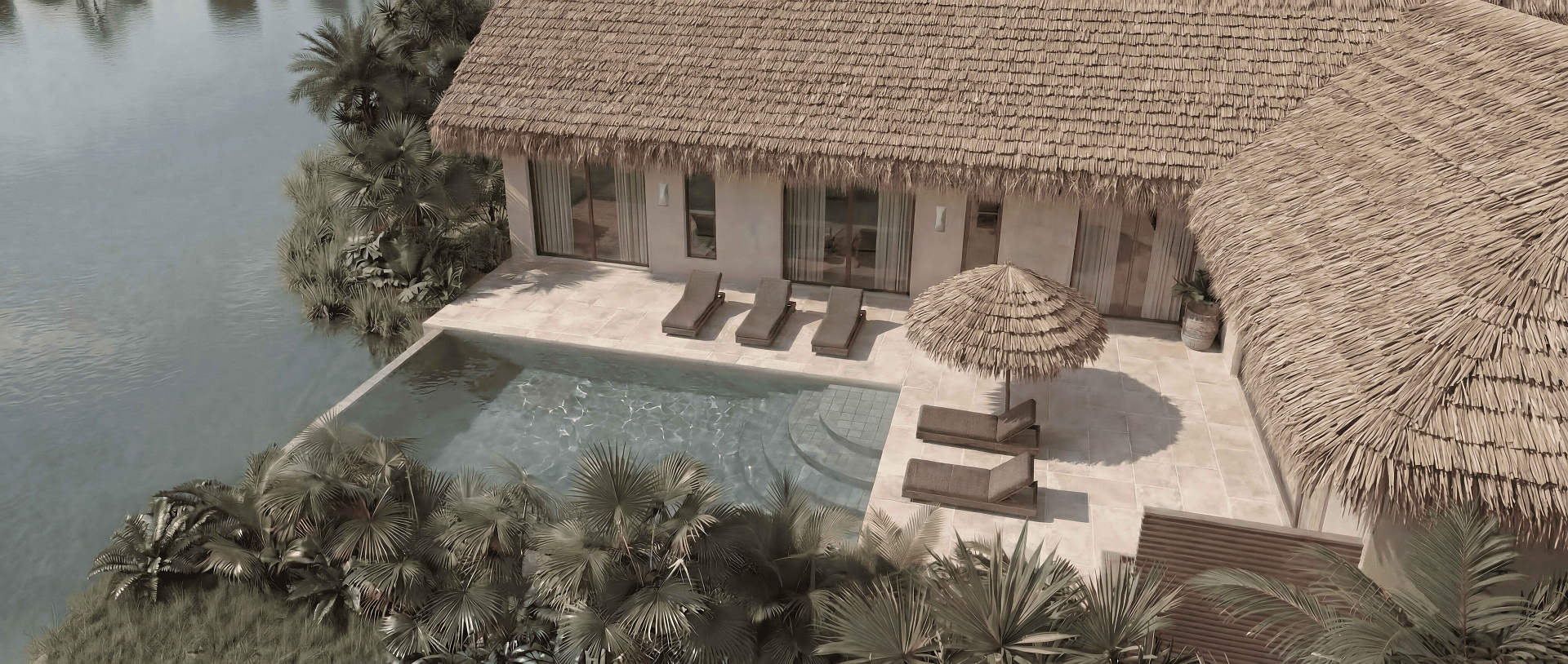 VILS-0085: Off-plan exclusive 3-bedroom lakeside villas in Chaweng